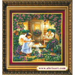 Набор для вышивания бисером АБРИС АРТ "Ангелы"